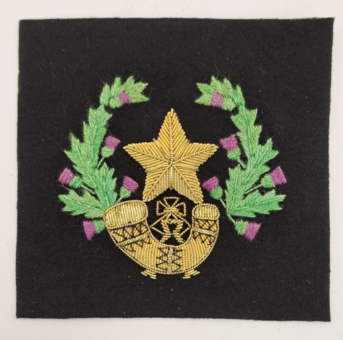 Cameronians blazer badge gold - cameronians,