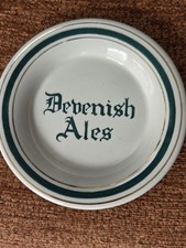 Vintage Advertising Ashtray for Devenish Ales - 14cm Circular Dish - Super