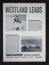 Original 1964 Advert Westland