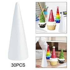 30Pcs Foam Cones for Crafts