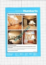 45 Grosvenor Square Mayfair London House Sale Advert - 1989 Clipping / Print