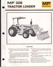 Massey Ferguson "MF 30B" Industrial Tractor Loader Brochure Leaflet