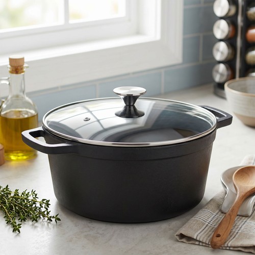 Cast iron casserole dish pot - iron,