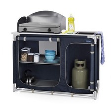 Campart KI-0753 Outdoor Camping Kitchen – Sink and Windshield included –