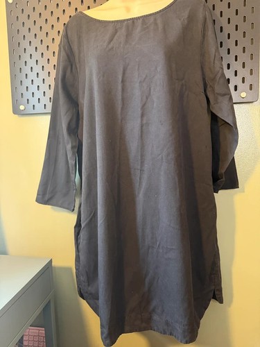 Hush black modal cotton tunic - hush,