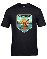Kayak Men's T-Shirt Kayaking River Camping Canoe Canoeing Nature Adventure Gift