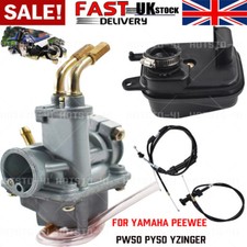 For Yamaha Y ZINGER PW 50 PY50 Carburetor Air Filter & Throttle Choke Cable Carb