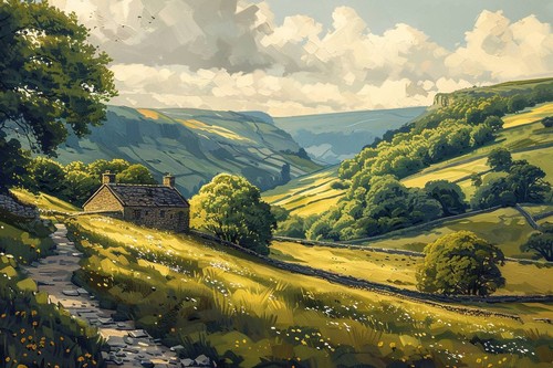 Yorkshire dales landscape - yorkshire,