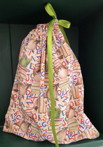 Handmade fabric gift bag - handmade,