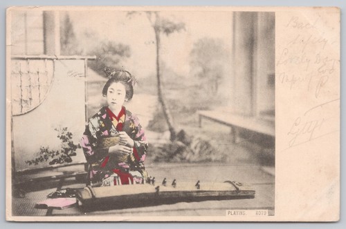 Antique postcard japan geisha - antique,