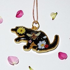 Handmade Resin Cat Necklace Animal Shape Pendant for Daily Wear