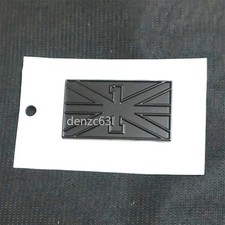 1x New UK Flag Black Glossy