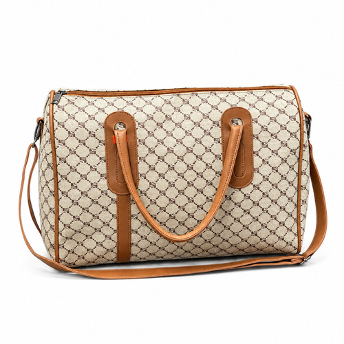 Ladies patterned tote handbag - patterned,