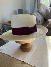 Herbert Johnson Panama Straw Hat Size 58