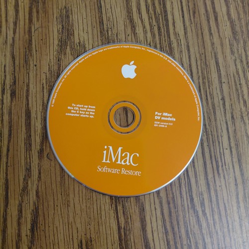 Imac software restore - imac,