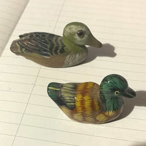 Ceramic pottery duck figurine - duck,
