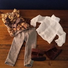 Design a friend dolls fur gilet shirt jeans boots clothes designa friend outfit 