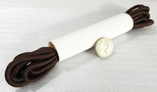 1 Pair Brown Boot Laces Strong Round Work Walking/Hiking 4mm Thick 160cm Length 