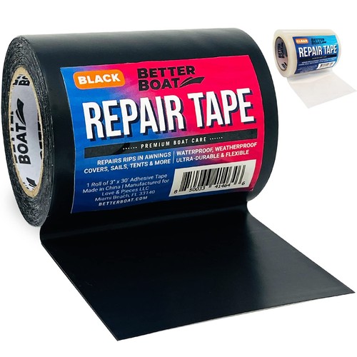 Black fabric repair tape - black,