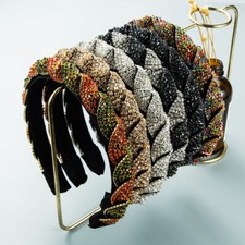 Headband Jewelled Hairband Tiara Crown Wedding Party Baroque Women's Embellished