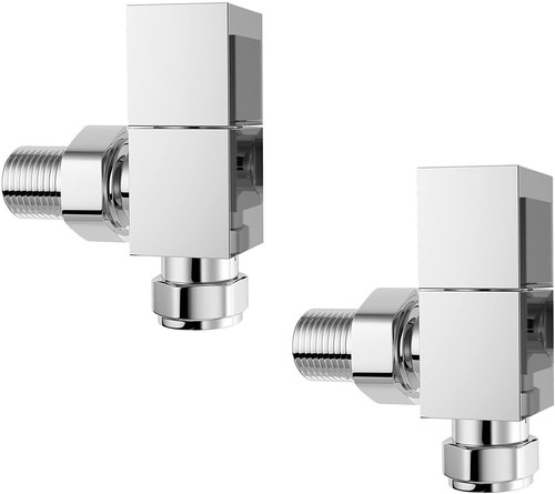 Radiator valves pair square - valves, x2