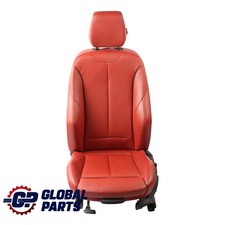 BMW F36 M Sport Seat Front Left N/S Interior Leather Korall-Rot Red Black Stitch