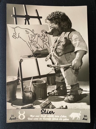 Mecki hedgehog postcard - mecki,