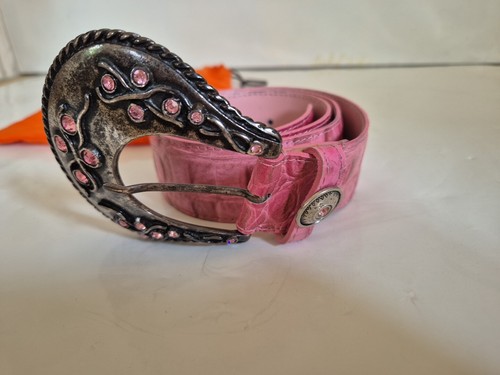 Nanni belt pink leather - pink,