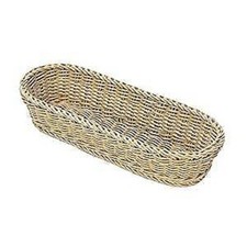Baguette Basket Plastic Clear Beige