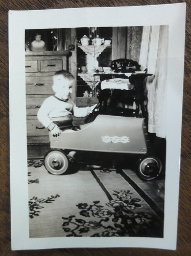 Antique pedal car - pedal, photo