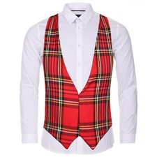 Adults Tartan Backless