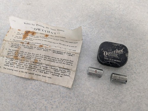 Vintage owzthat cricket game - vintage,