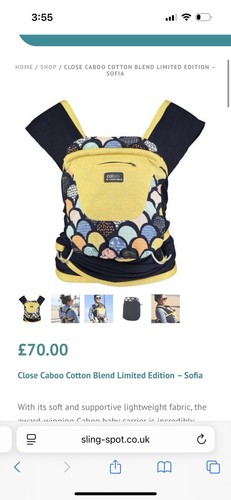 Caboo baby carrier cotton - baby,