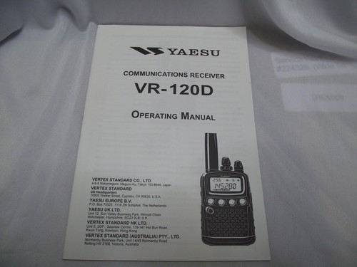 Yaesu 120d operation - yaesu, vr-120d