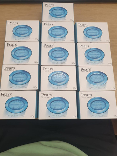 Pears transparent blue soap - transparent,