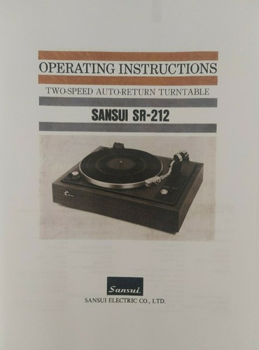 Sansui 212 auto - -, auto-return