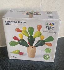 Balancing Cactus Wooden Toy – Excellent Condition. Brand PlanToys