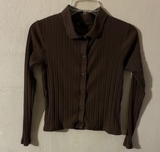 Zara Chocolate Button -Down