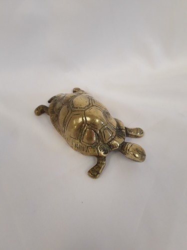 Vintage brass tortoise - brass, or