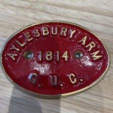 Brass Canal Bridge Plaque -