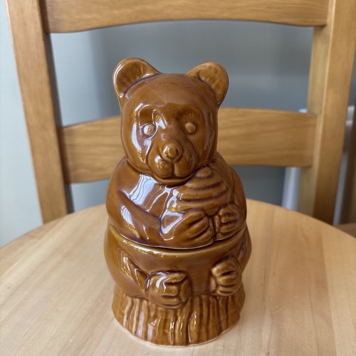 Vintage ceramic bear - ceramic, pot