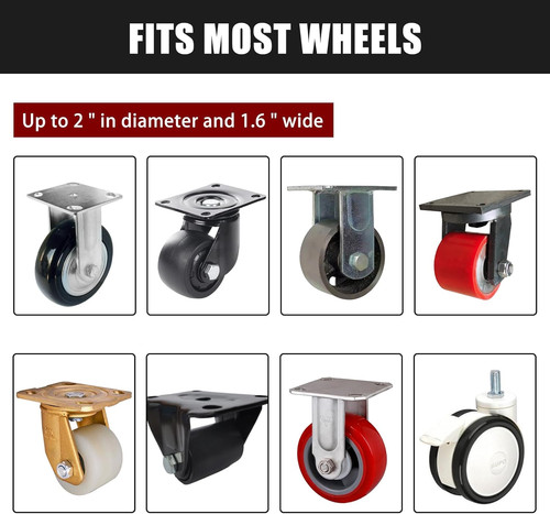 Bed wheel stoppers pcs - wheel, 4