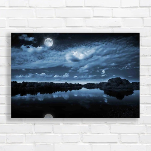 Full moon reflections serene - reflections,