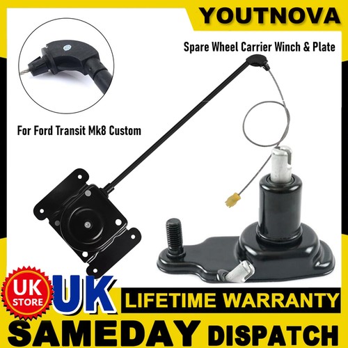 Spare wheel carrier winch - wheel,