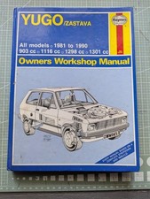 Yugo Zastava (All Models) 1981-1990 Haynes Owners Workshop Manual