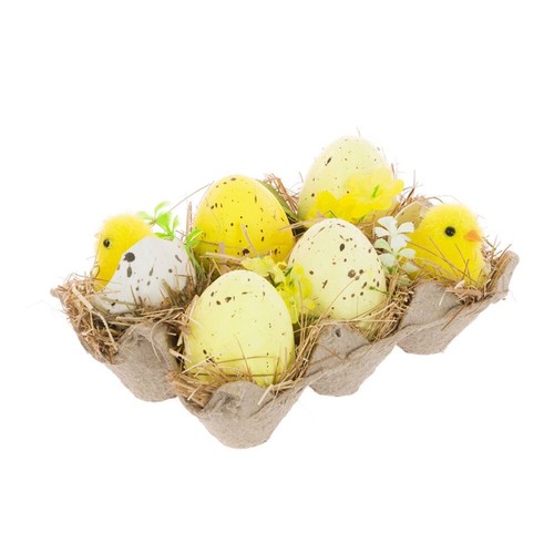 Spring easter egg and chick - easter,