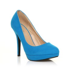 NEW LADIES WOMENS STILETTO HIGH HEEL PLATFORM PARTY COURT SHOES SIZE 3-8