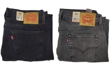 Levis 514 Stretch Jeans Men Straight Fit New 100% Genuine All Sizes Grey Black