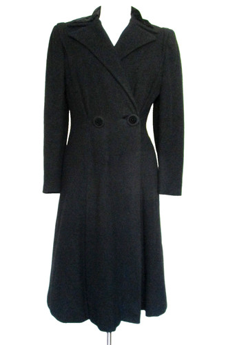 Vintage 40s 50s black - 40s, wool