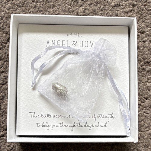 Angel dove pewter - angel, acorn
